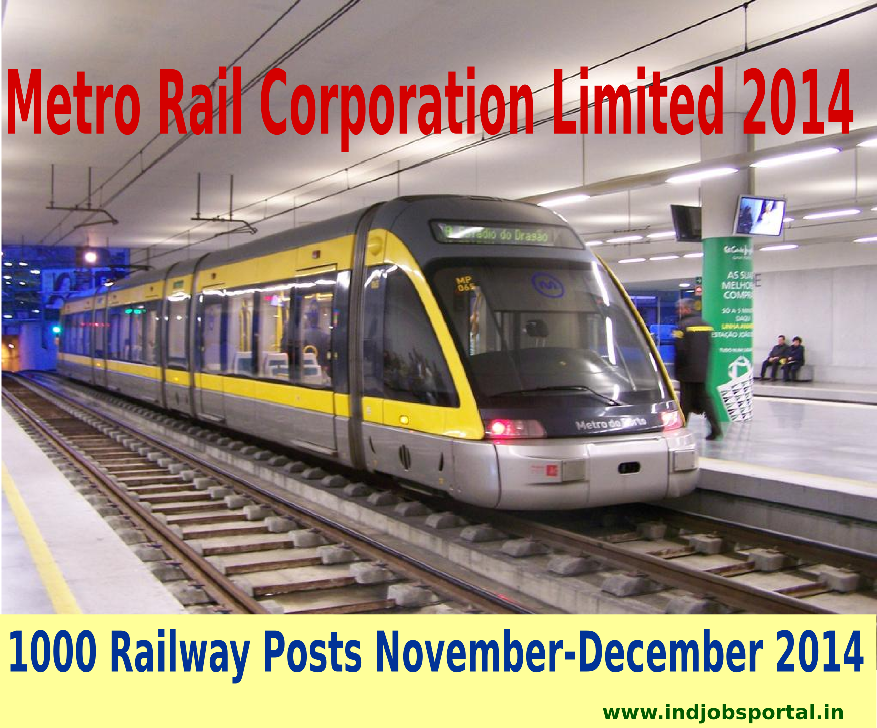 Metro Rail Corporation Limited 1000 Posts November-December 2014
