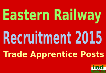 Eastern Railway Recruitment 2015 For 750 Trade Apprentice Posts er.indianrailways.gov.in